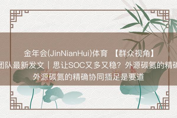 金年会(JinNianHui)体育 【群众视角】中国农科院李虎团队最新发文｜思让SOC又多又稳？外源碳氮的精确协同插足是要道