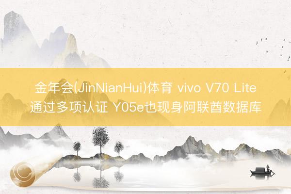 金年会(JinNianHui)体育 vivo V70 Lite通过多项认证 Y05e也现身阿联酋数据库