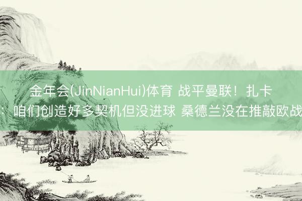 金年会(JinNianHui)体育 战平曼联！扎卡：咱们创造好多契机但没进球 桑德兰没在推敲欧战