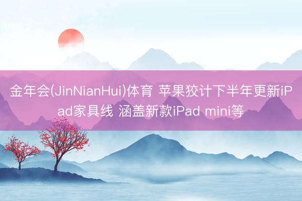 金年会(JinNianHui)体育 苹果狡计下半年更新iPad家具线 涵盖新款iPad mini等