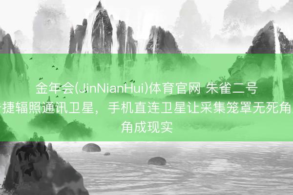金年会(JinNianHui)体育官网 朱雀二号火箭告捷辐照通讯卫星，手机直连卫星让采集笼罩无死角成现实